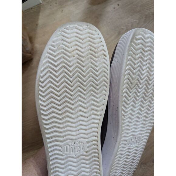 Men's Hey Dude Cody Sport Mesh Charcoal Gray Slip On Tennis Shoes Sneakers Sz 14 - Picture 8 of 16